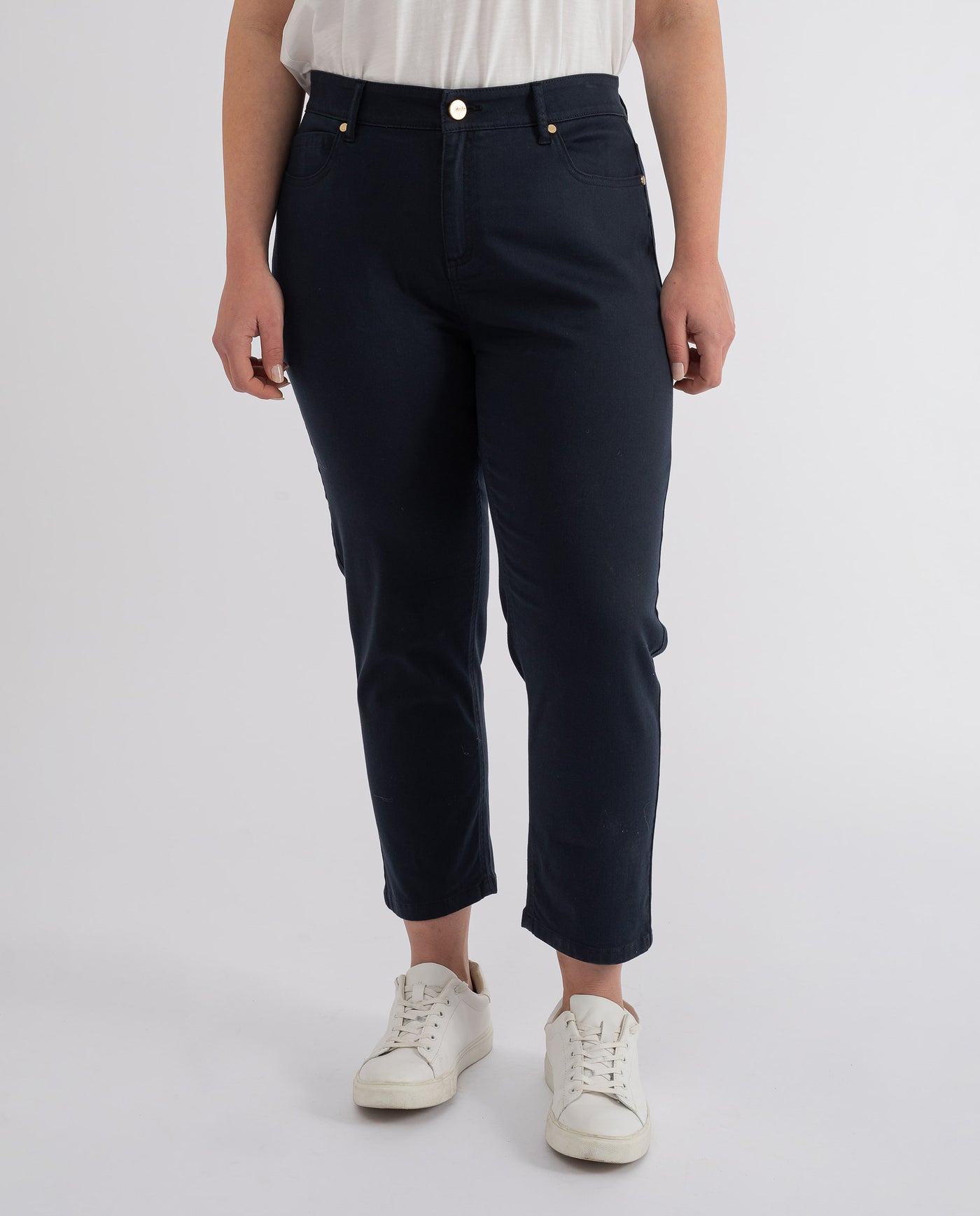 NAVY BLUE 5 POCKET TROUSERS