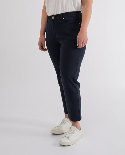 NAVY BLUE 5 POCKET TROUSERS