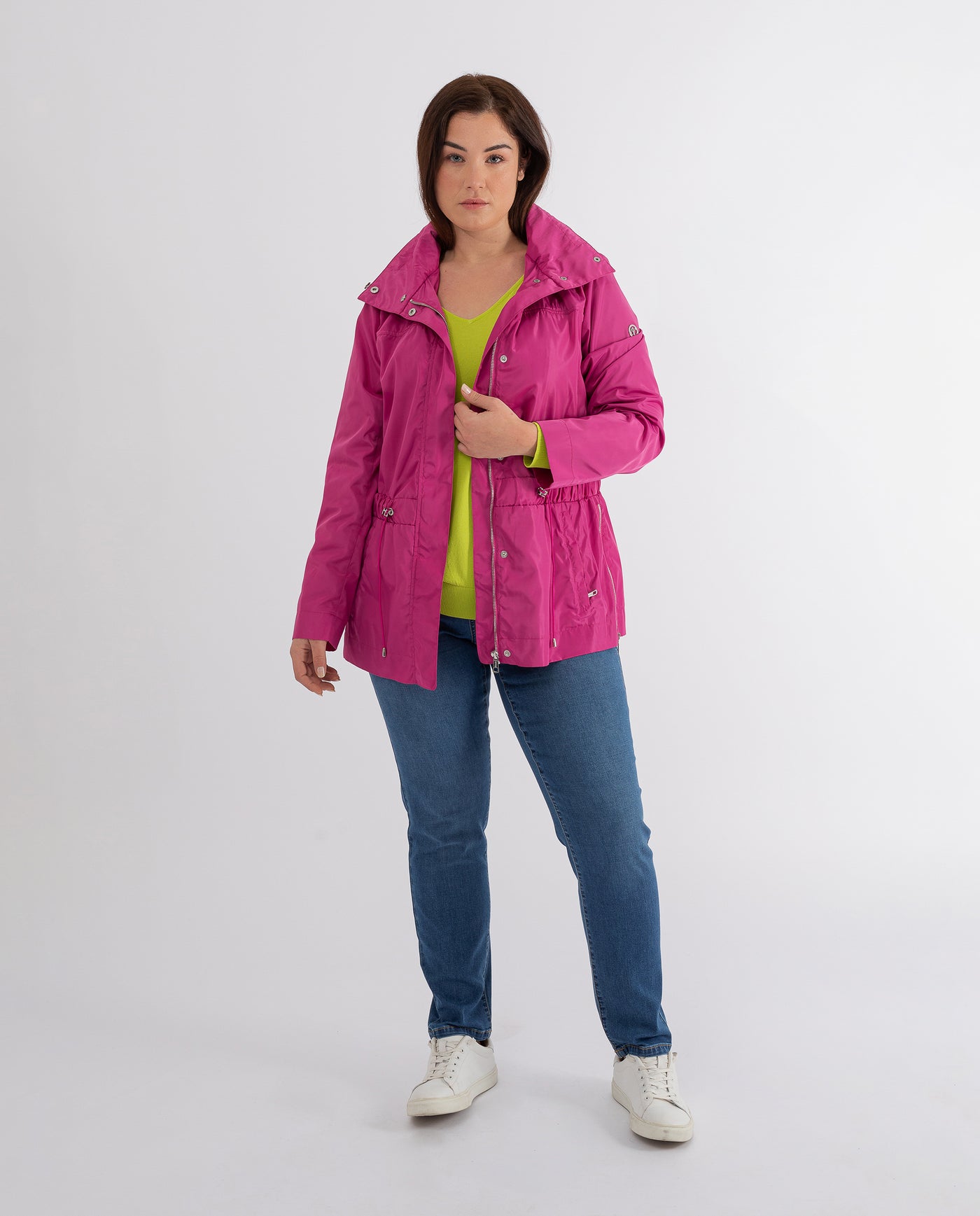 FITTED MAGENTA PARKA