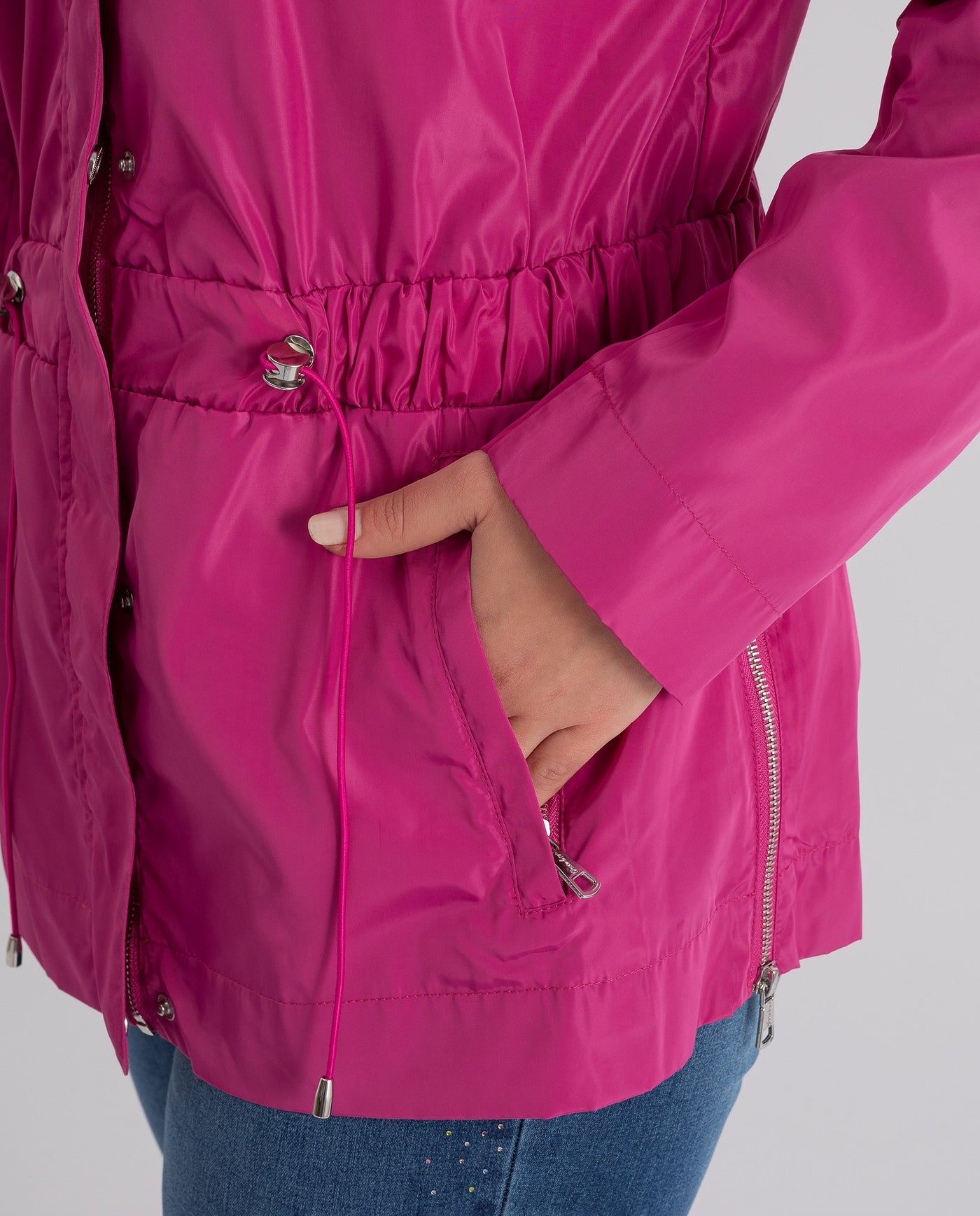 FITTED MAGENTA PARKA