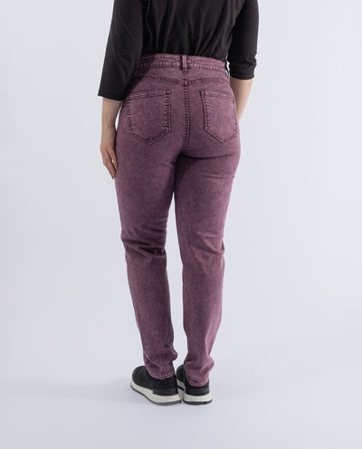 EGGPLANT SNOW WASHED TWILL PANTS