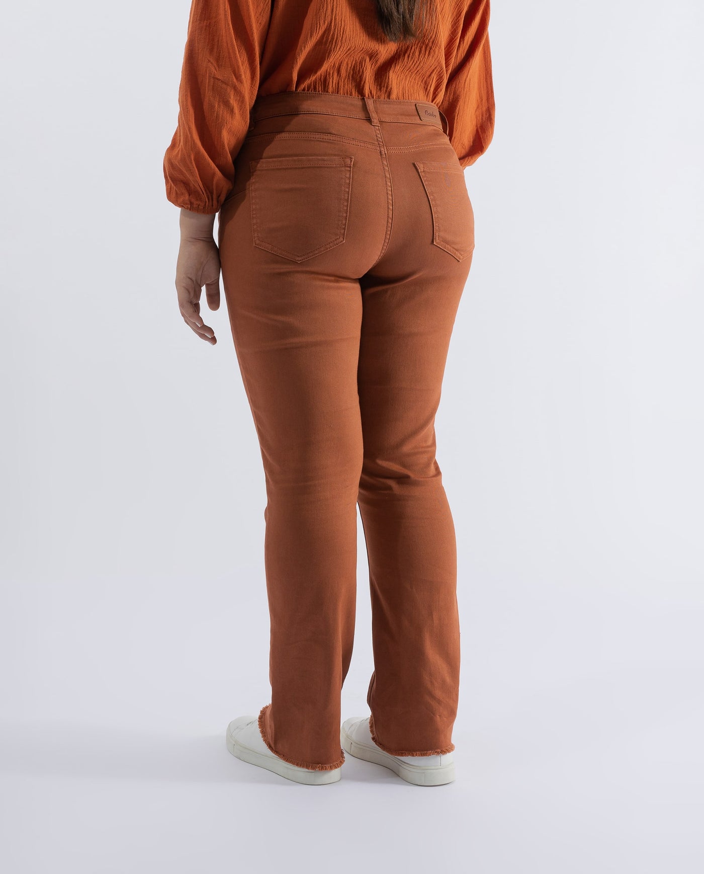 BURNT ORANGE PUSH UP PANTS