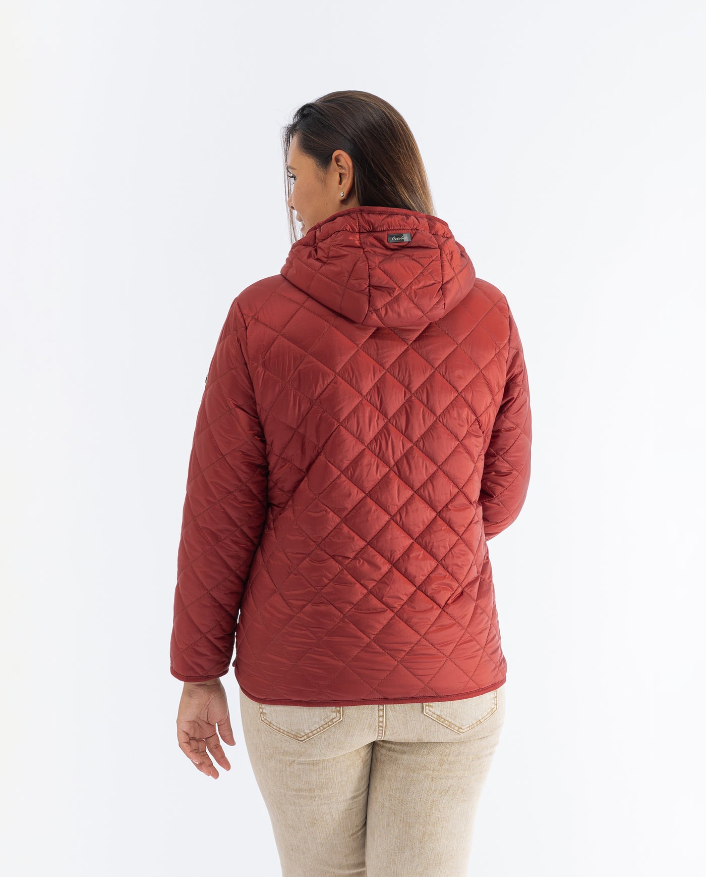 VIVEADA PARKA WITH REMOVABLE HOOD CHERRY
