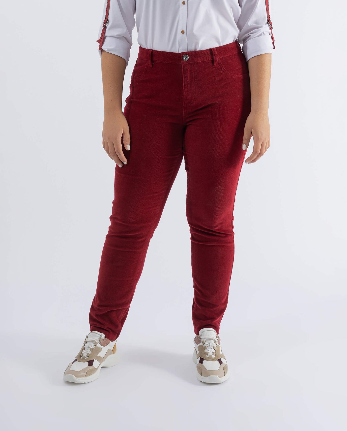 PANTALON MICROPANA PUSH UP  CEREZA