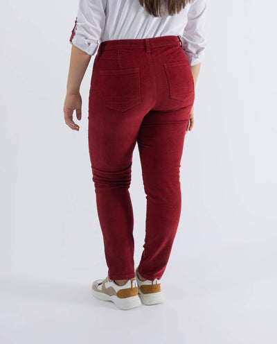 PANTALON MICROPANA PUSH UP  CEREZA