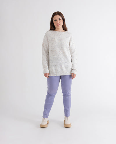 LEGGINGS TINTI IN CAPO VIOLA