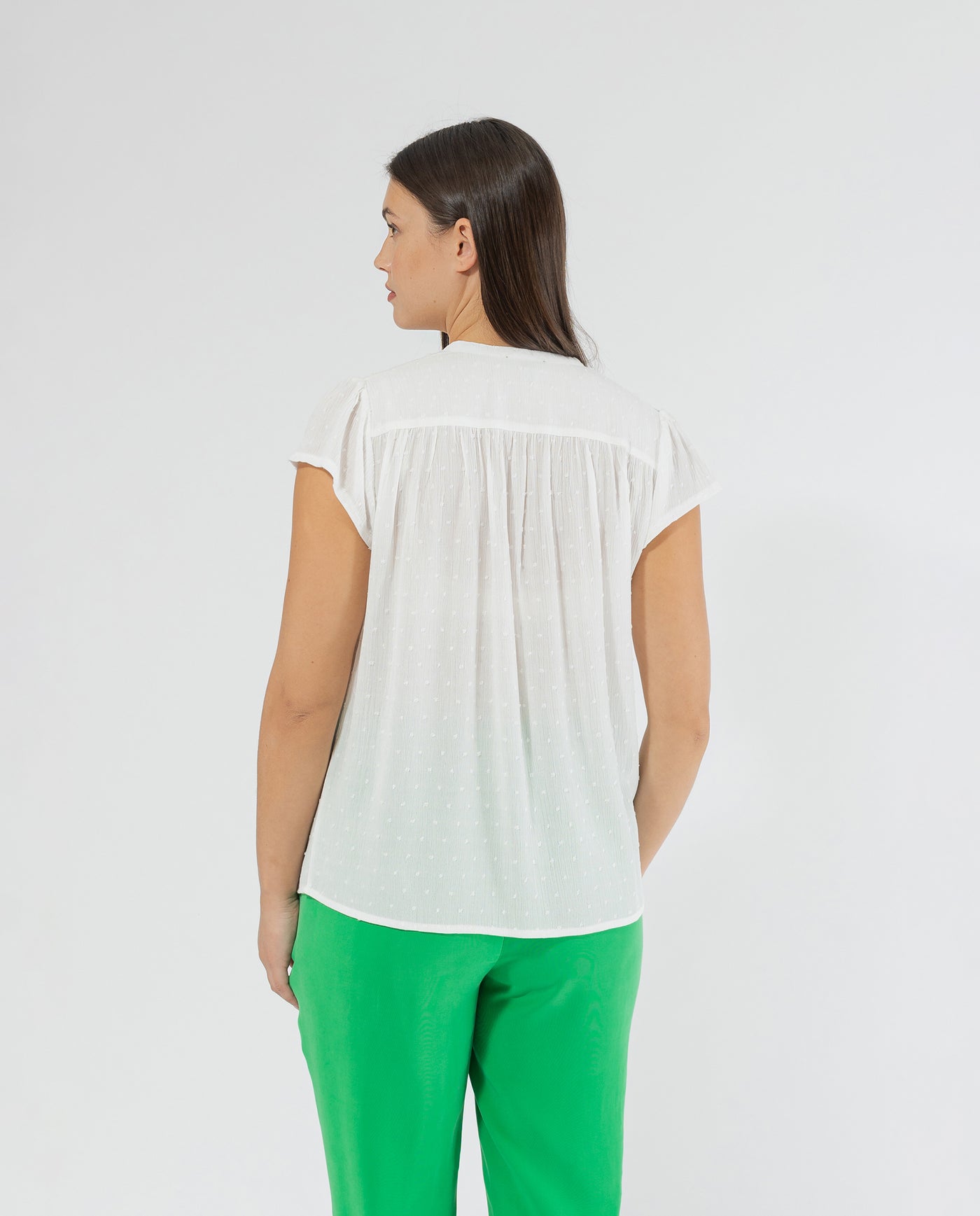 PLUMETI BLOUSE AND WHITE POCKETS