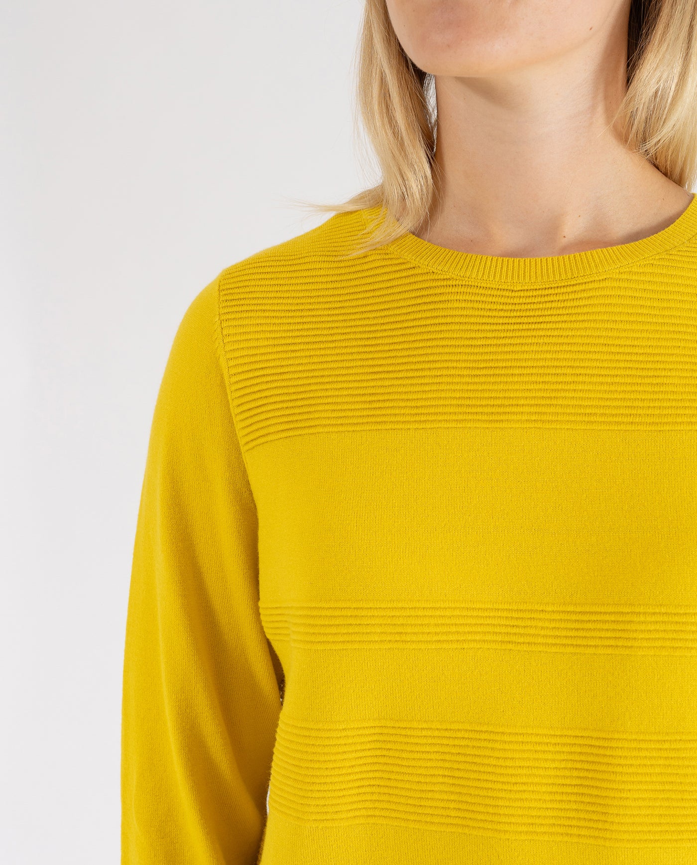 JERSEY OTTOMAN BAJO REDONDEADO MOSTAZA