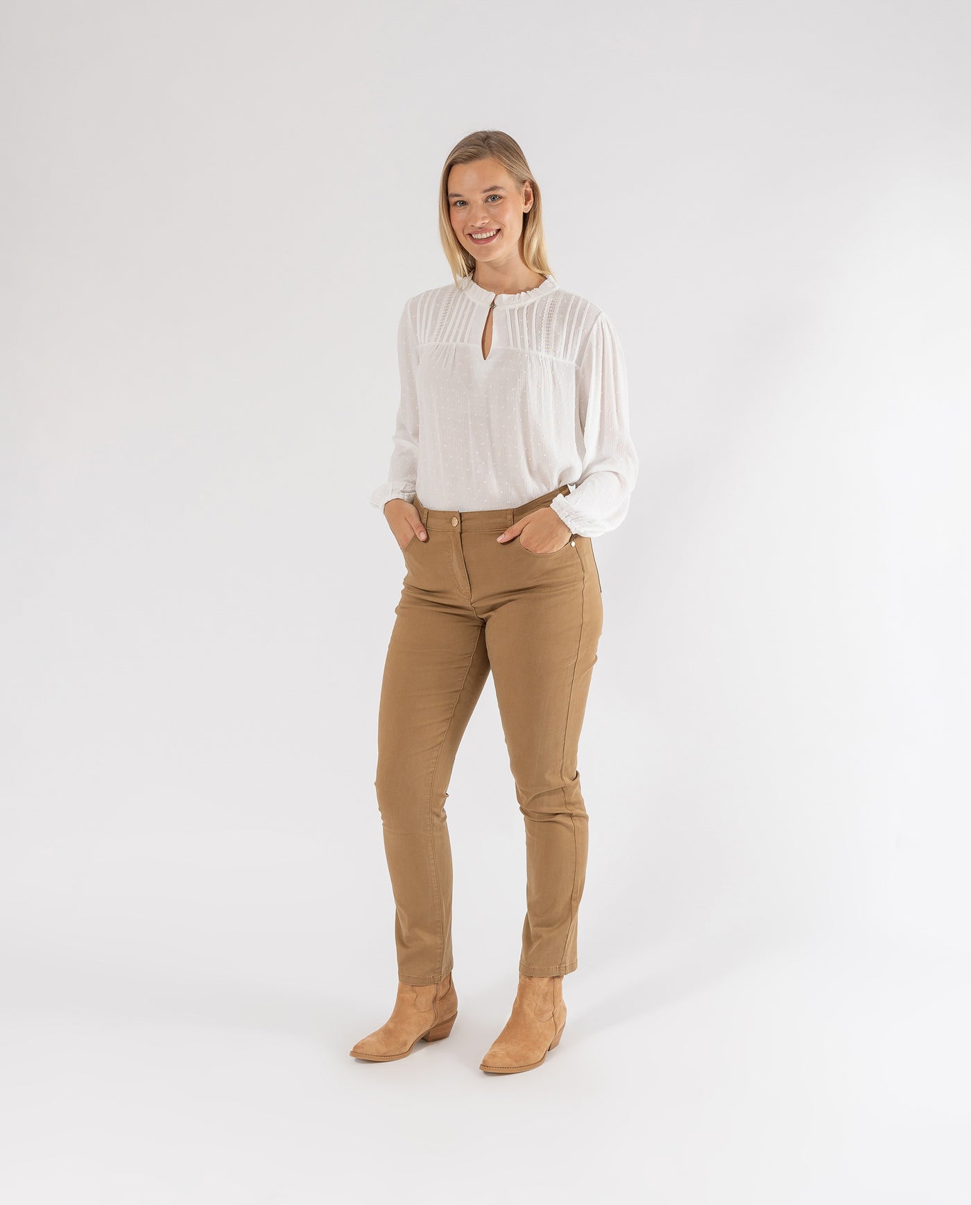 PANTALON PUSH UP COLOR CAMEL