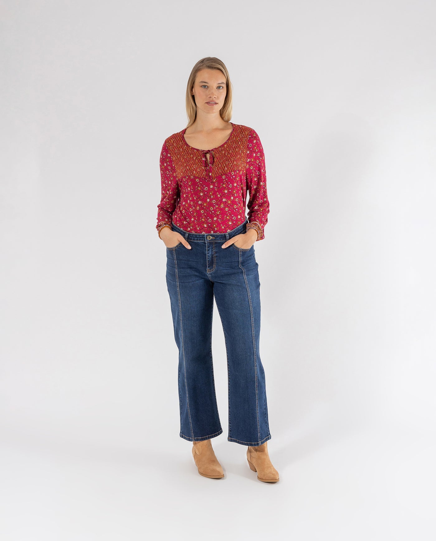 JEANS IN EVA CON CUCITURA CENTRALE BLU