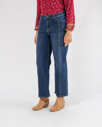 JEANS IN EVA CON CUCITURA CENTRALE BLU