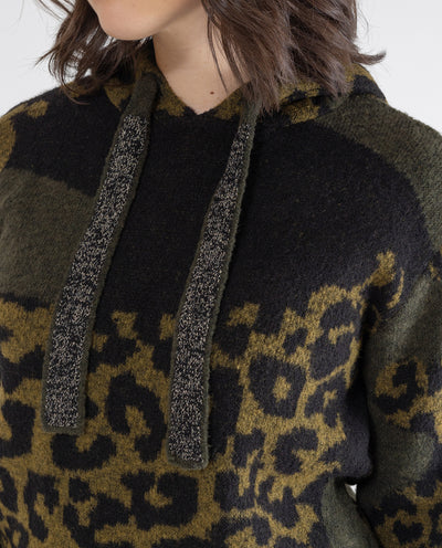 JERSEY ESTAMPADO CAMUFLAJE Y LEOPARDO CAQUI