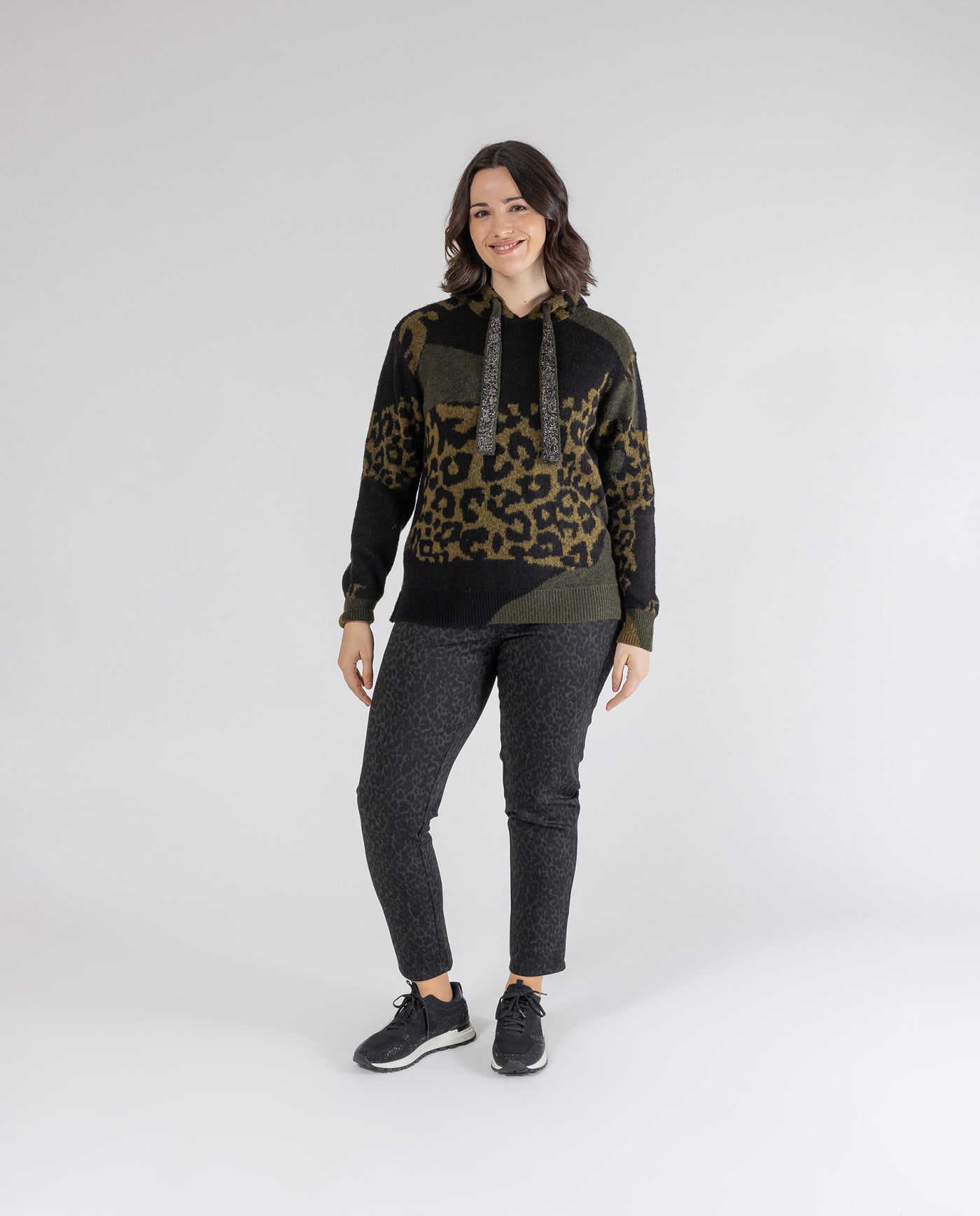 JERSEY ESTAMPADO CAMUFLAJE Y LEOPARDO CAQUI