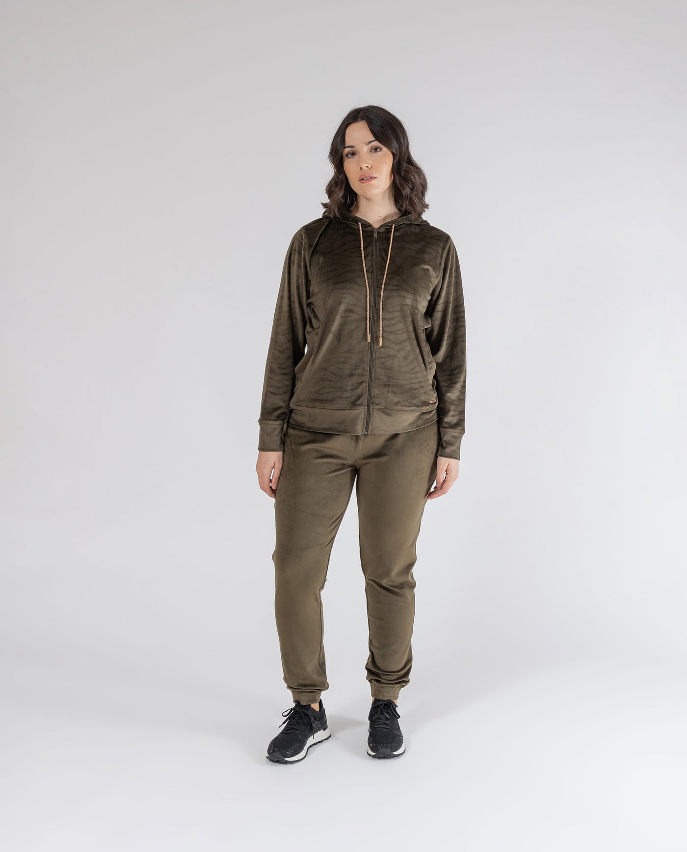 SUDADERA TERCIOPELO  CAQUI