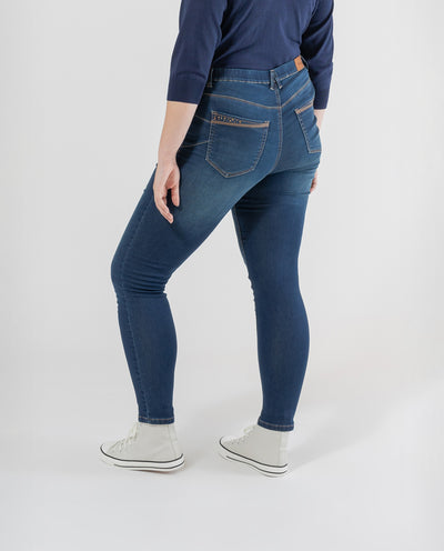 JEGGINS PUSH UP CON BOLSILLOS STRASS AZUL OSCURO