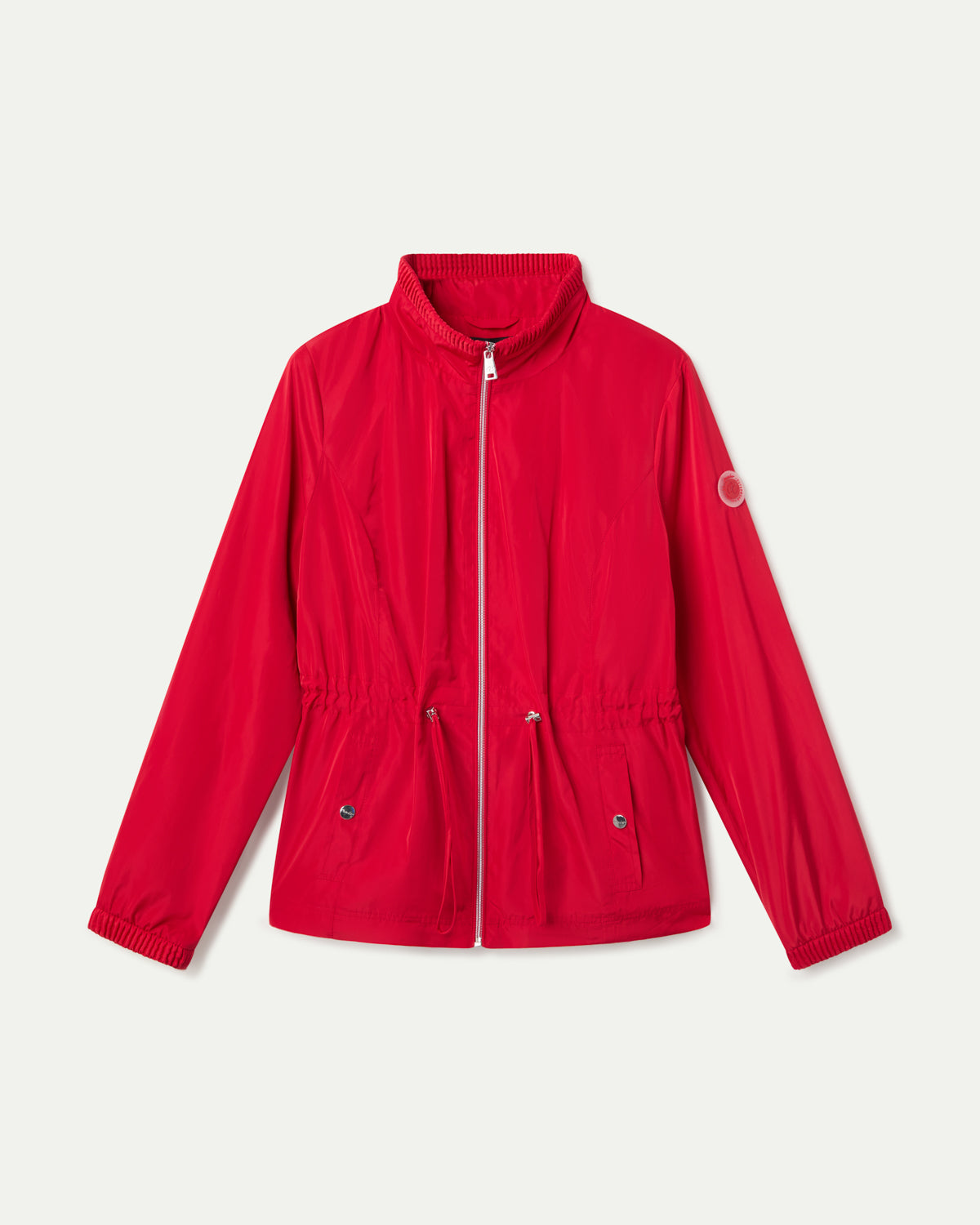 SHORT PARKA WITH HIGH NECK IN RED