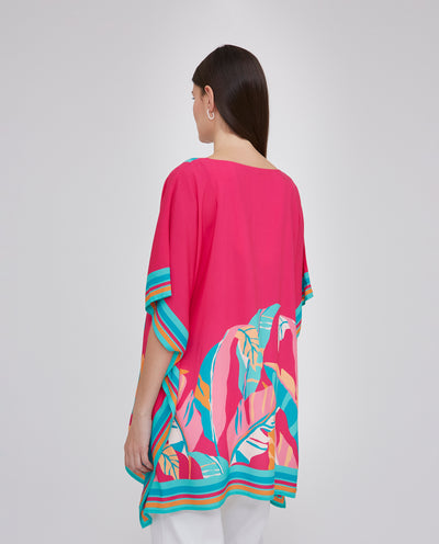 KAFTAN ESTAMPADO POSICIONAL  ROSA