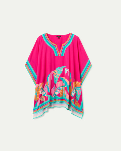 KAFTAN ESTAMPADO POSICIONAL  ROSA