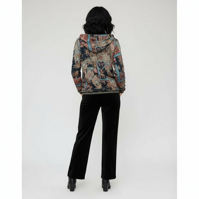 Sueter Abierto Con Capucha Ajustable  Negro