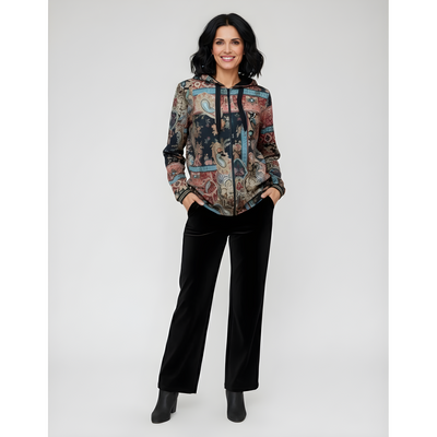 Sueter Abierto Con Capucha Ajustable  Negro