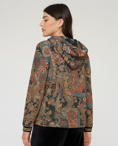 Sueter Abierto Con Capucha Ajustable  Negro