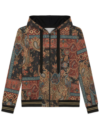 Sueter Abierto Con Capucha Ajustable  Negro