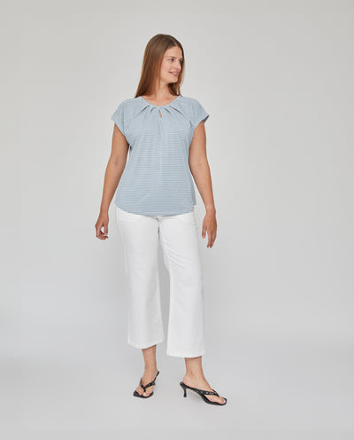 CAMISETA RAYA MARINERA AZUL