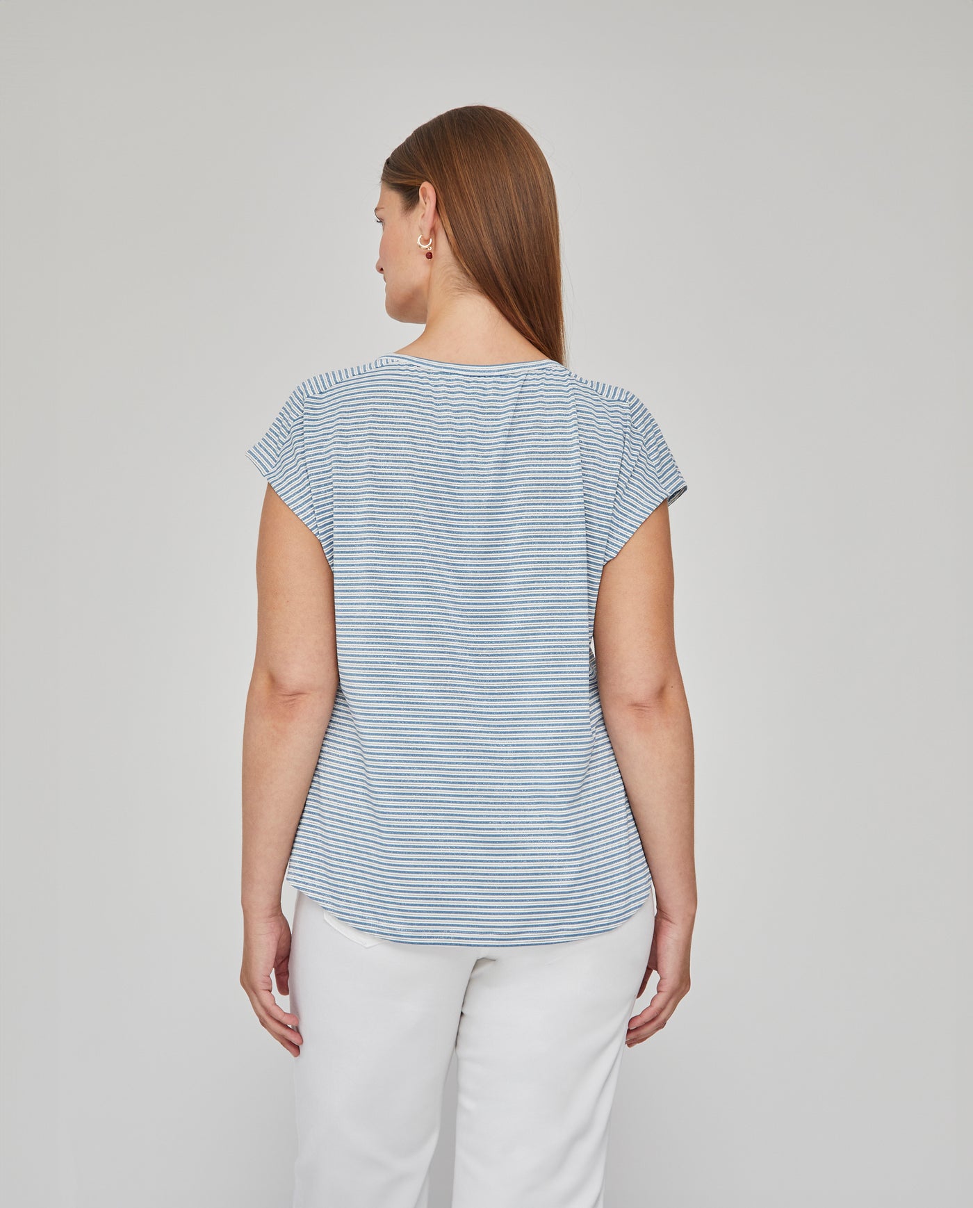 CAMISETA RAYA MARINERA AZUL