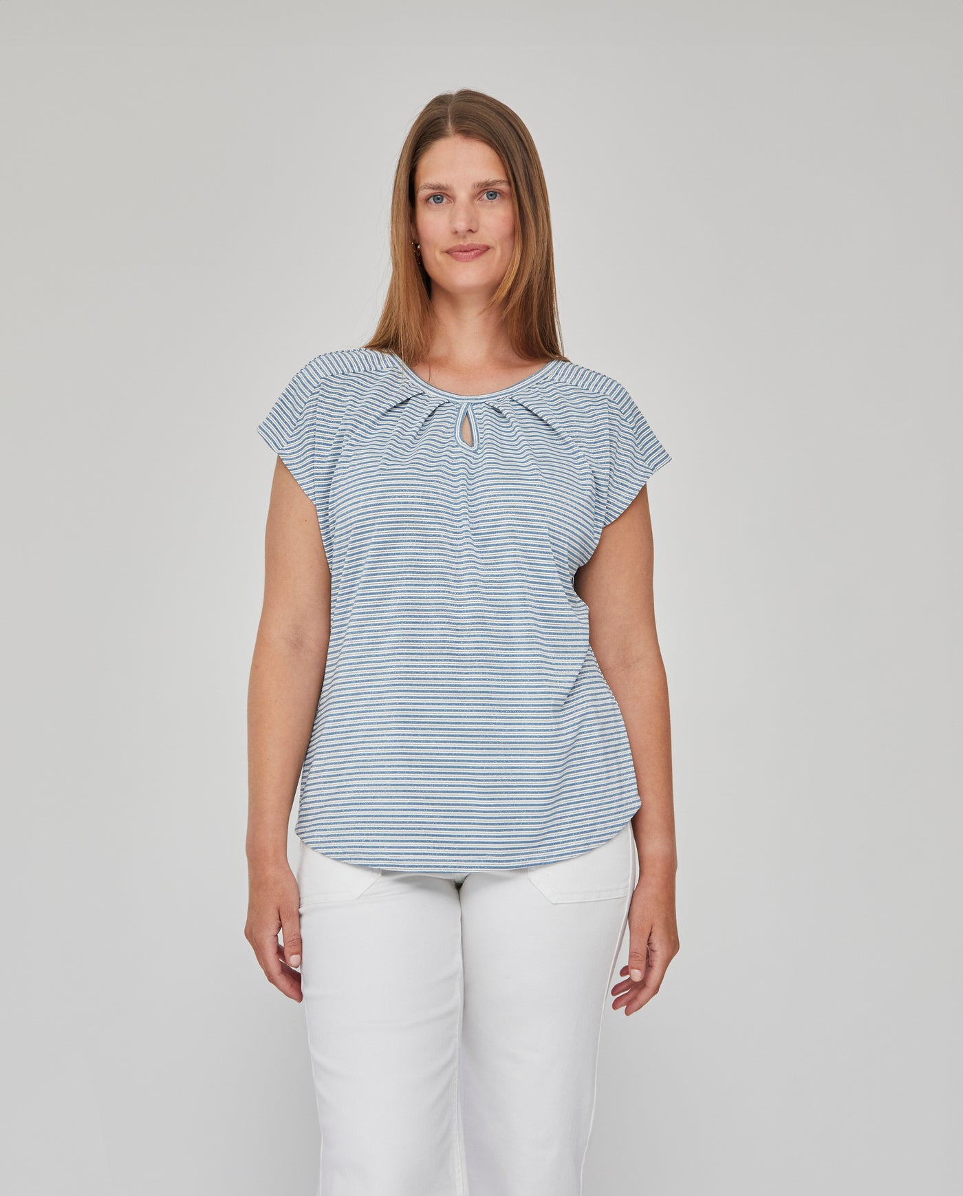 CAMISETA RAYA MARINERA AZUL