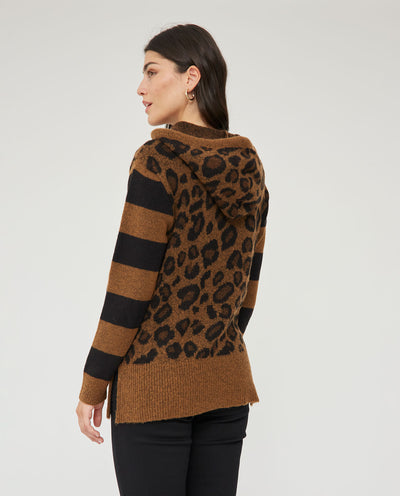 JERSEY ESTAMPADO ANIMAL COMBINADO RAYAS NEGRO