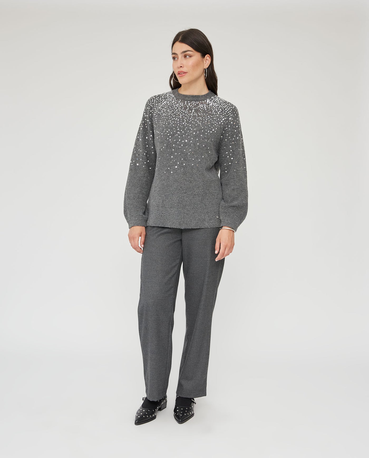 JERSEY LENTEJUELA DEGRADADA GRIS