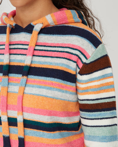 JERSEY RAYAS COLORES  CON CAPUCHA  MULTICOLOR