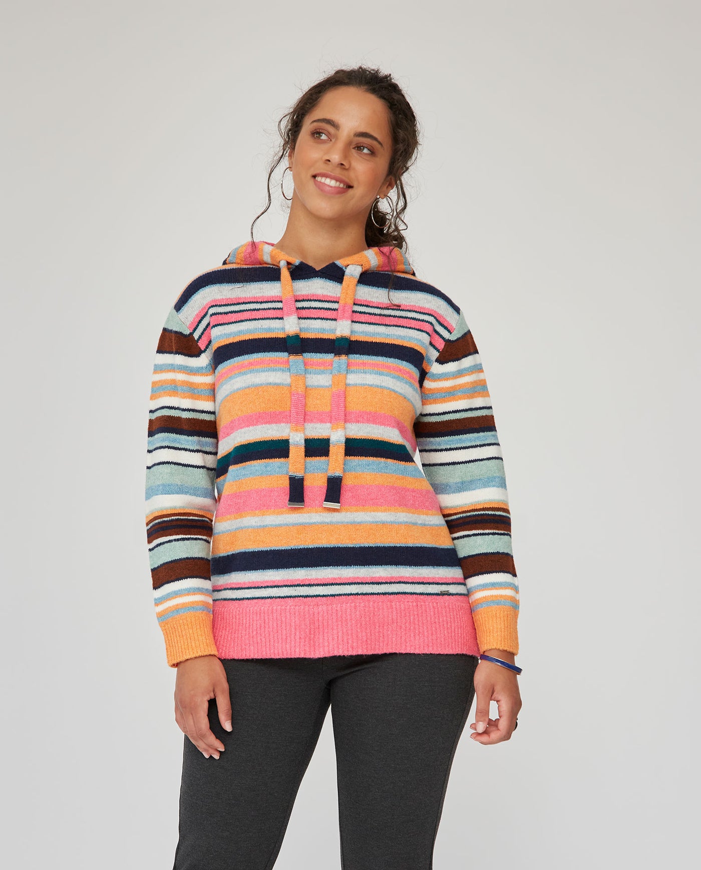 JERSEY RAYAS COLORES  CON CAPUCHA  MULTICOLOR