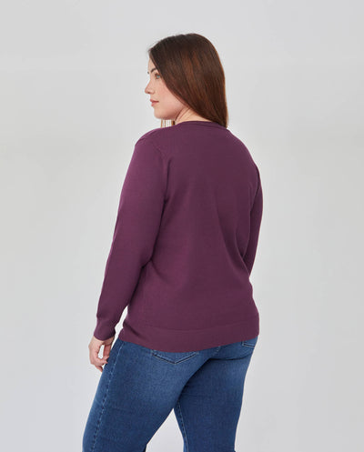 JERSEY MOTIVOS DE STRASS EN DELANTERO  VIOLETA