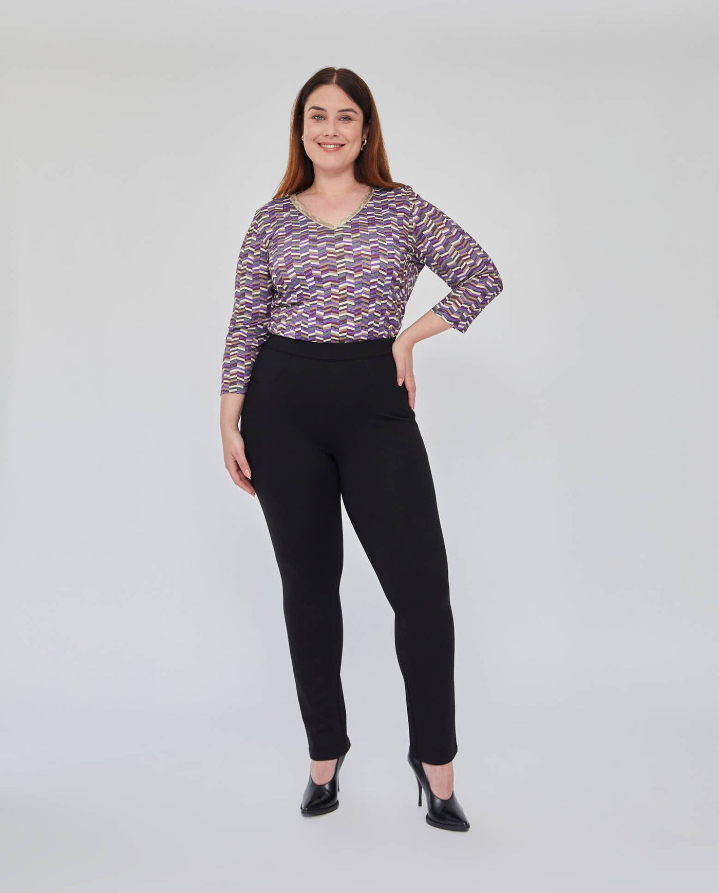 LEGGINS CON FALSOS BOLSILLOS  NEGRO