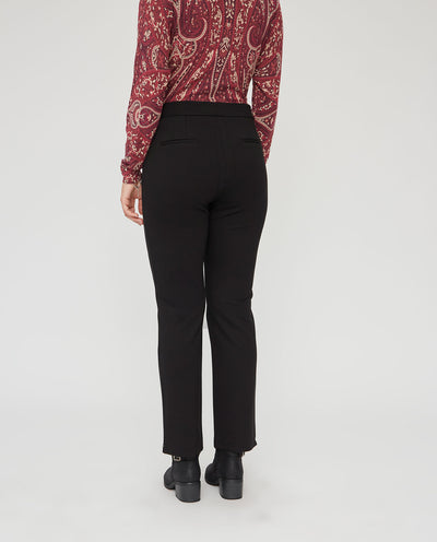 LEGGINGS PUNTO ROMA CON BOLSILLOS Y CADENA NEGRO