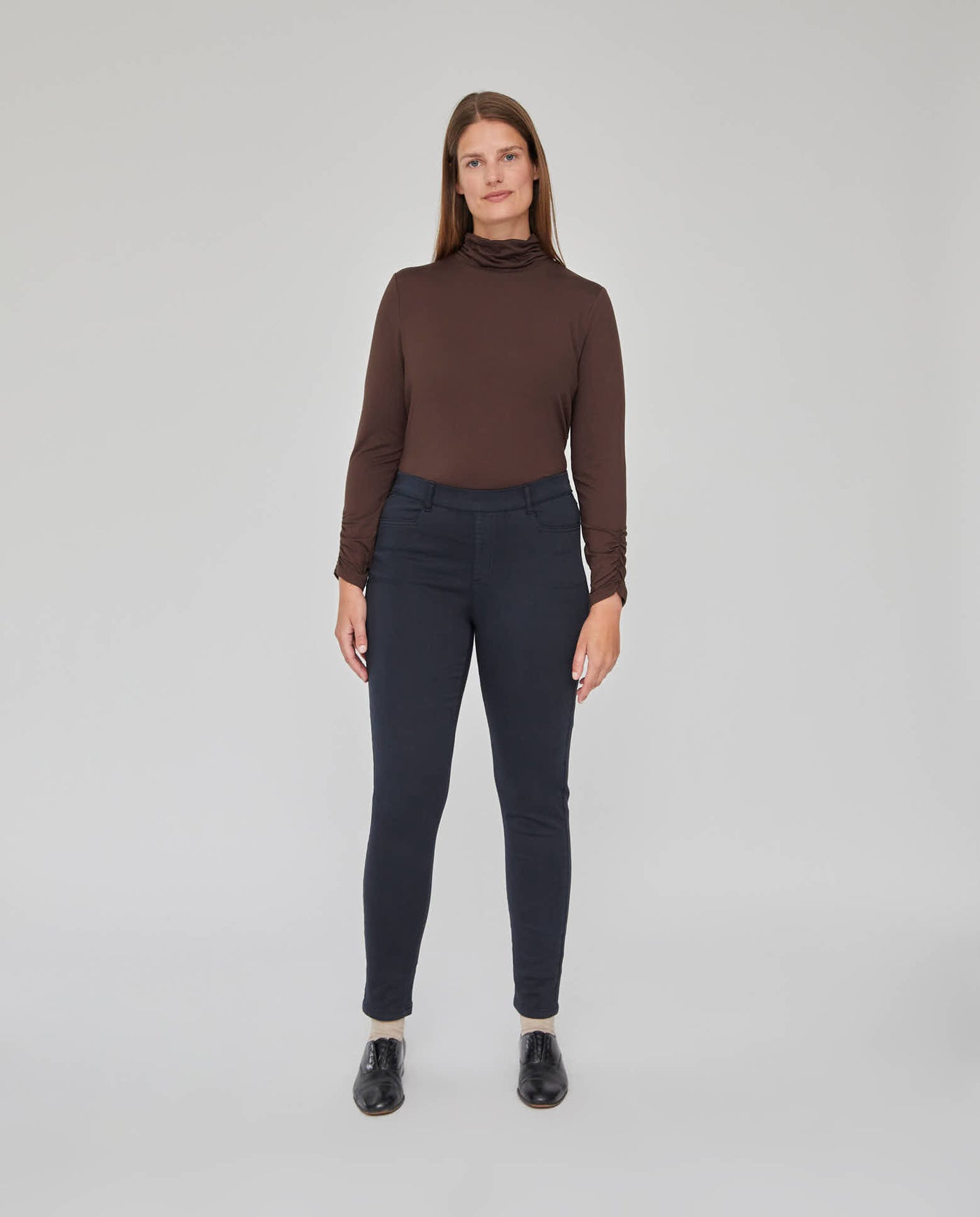 LEGGINGS TINTE EN PRENDA  AZUL OSCURO