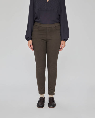LEGGINGS TINTE EN PRENDA  MARRÓN
