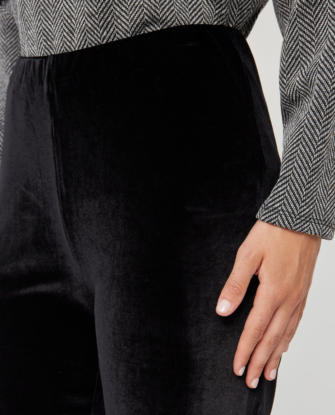 PANTALÓN TERCIOPELO PATA ANCHA GRIS