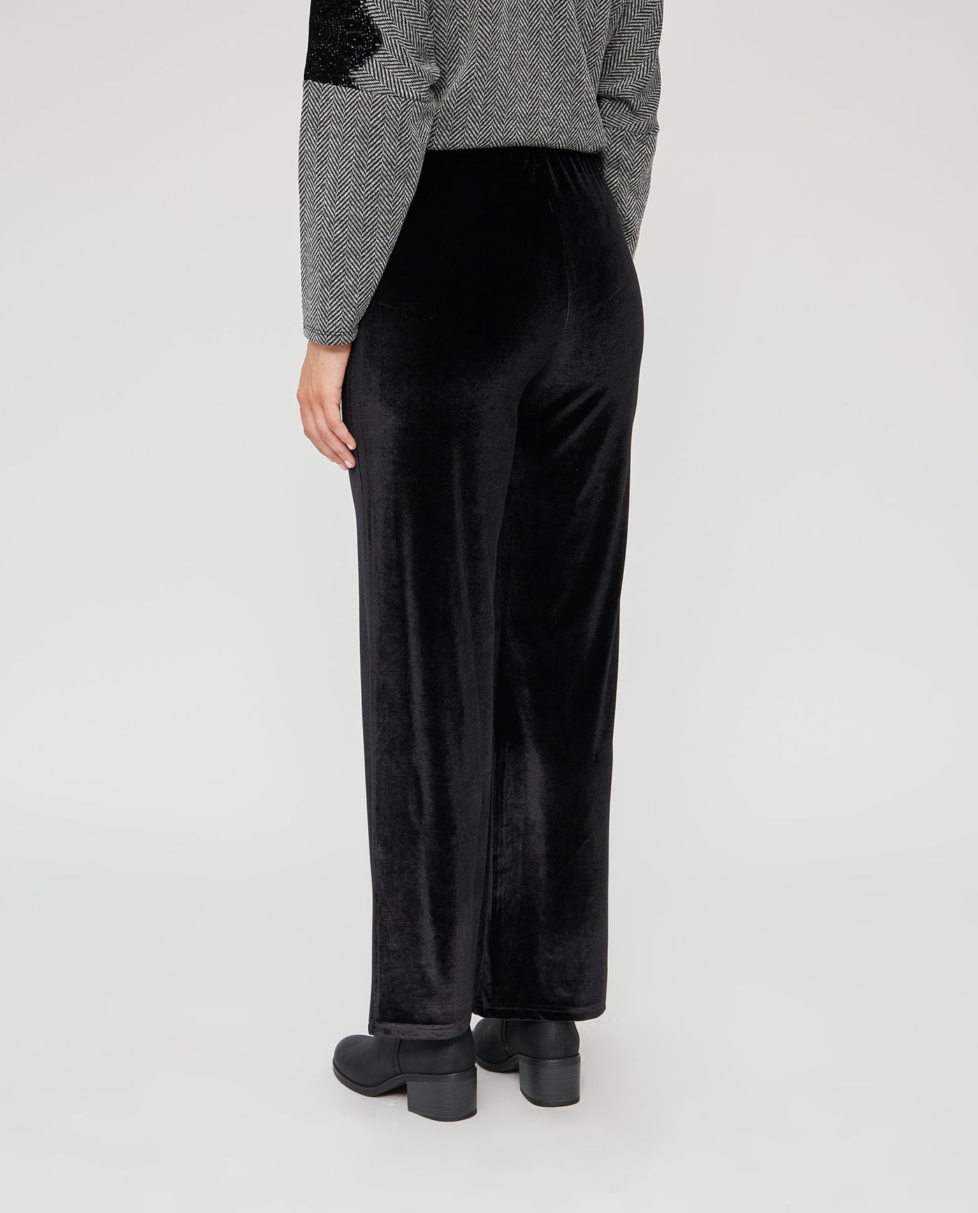PANTALÓN TERCIOPELO PATA ANCHA GRIS