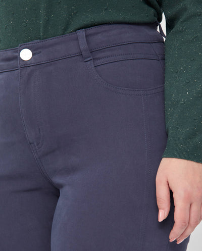 PANTALON DOBLE PESPUNTE EN PERNERA AZUL