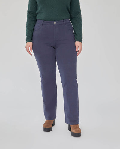PANTALON DOBLE PESPUNTE EN PERNERA AZUL