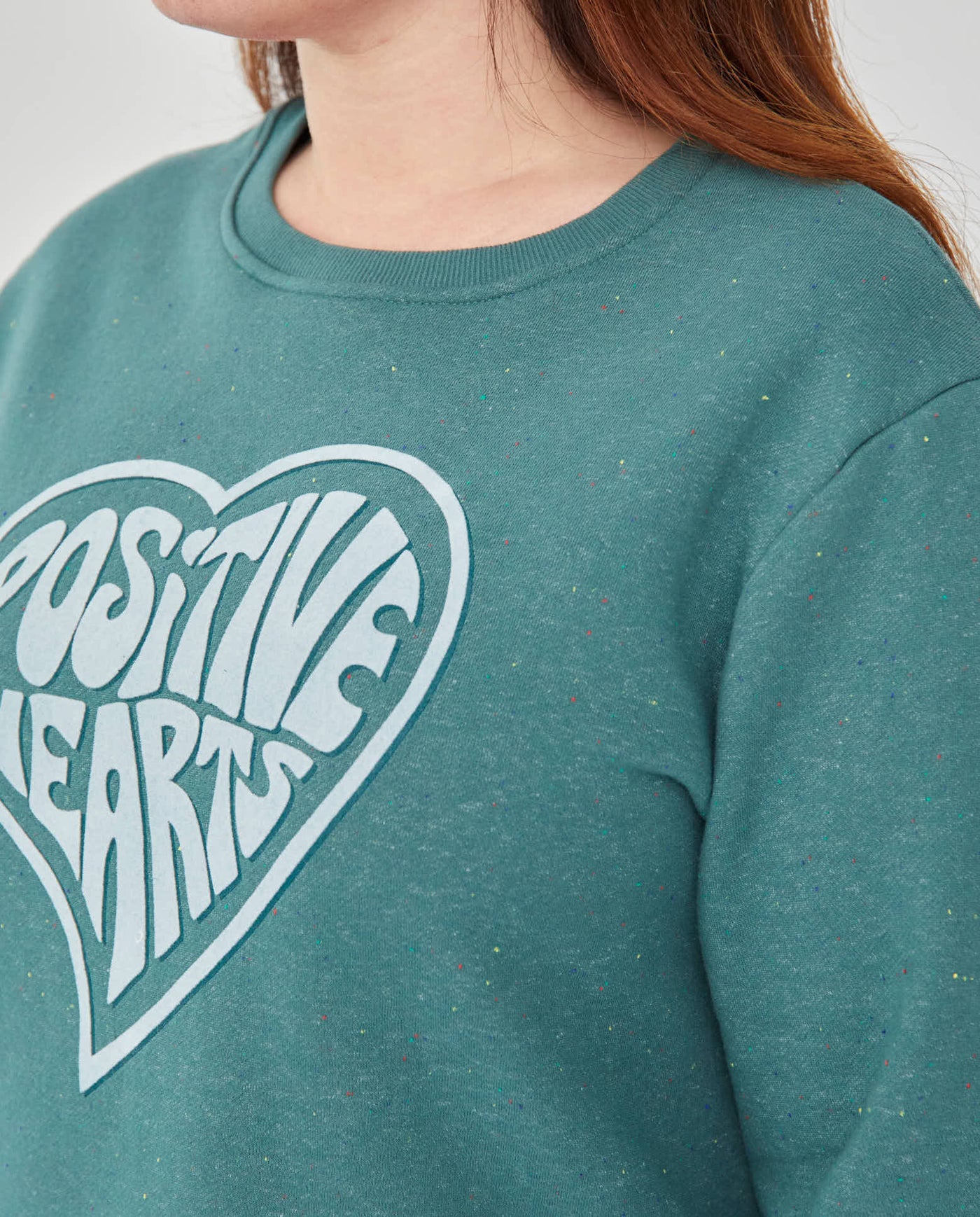SUDADERA CUELLO REDONDO MANGA LARGA  VERDE
